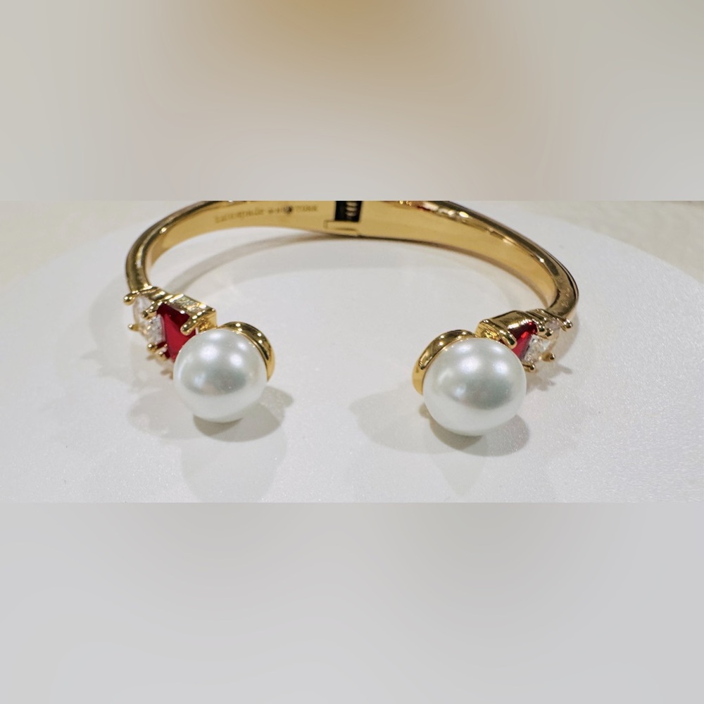 Kate Spade Pearls of Wisdom Red Bracelet NWT